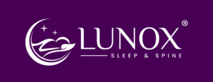 lunox sleep&spine logo white